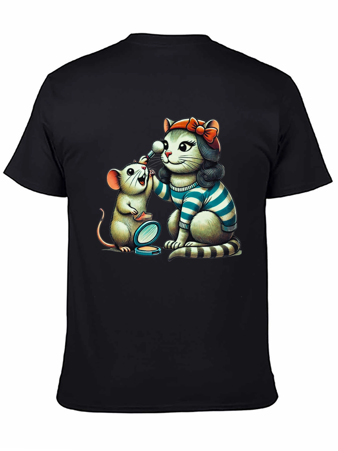 Cat & Mouse Makeup T-Shirt
