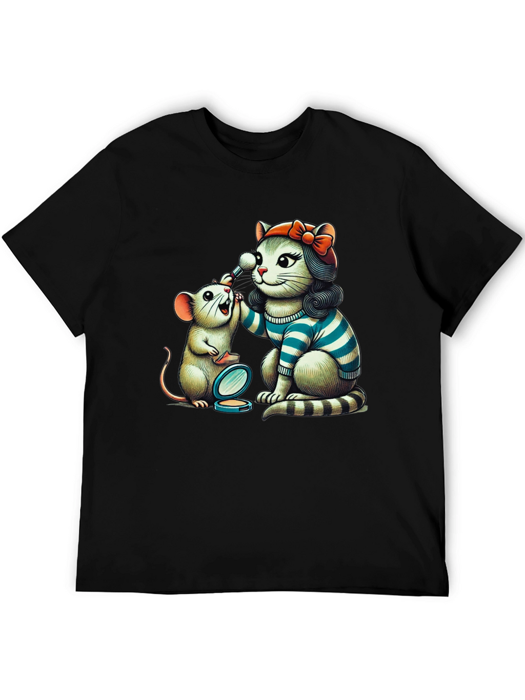 Cat & Mouse Makeup T-Shirt