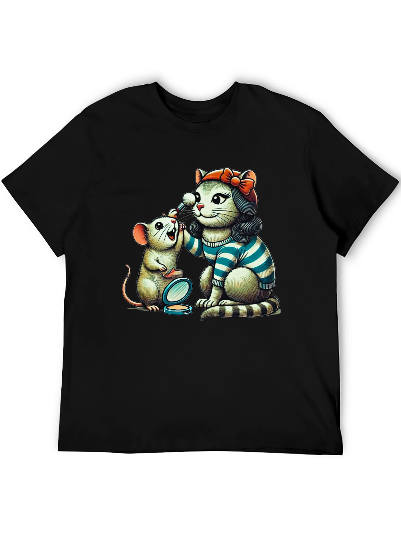 Cat & Mouse Makeup T-Shirt
