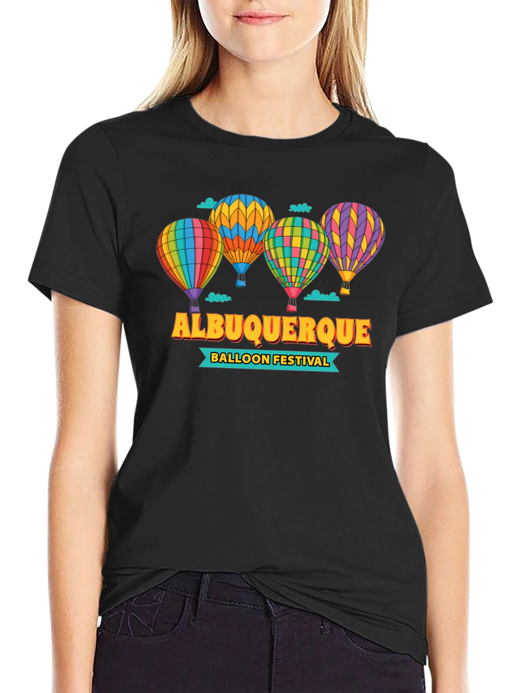 Albuquerque Balloon Festival Graphic Tee - Black