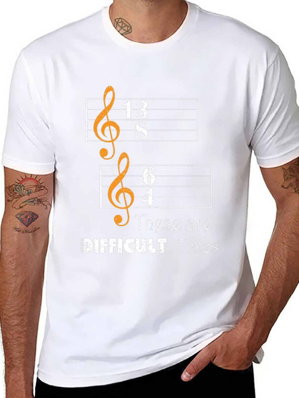 Difficult Times Music Pun T-Shirt