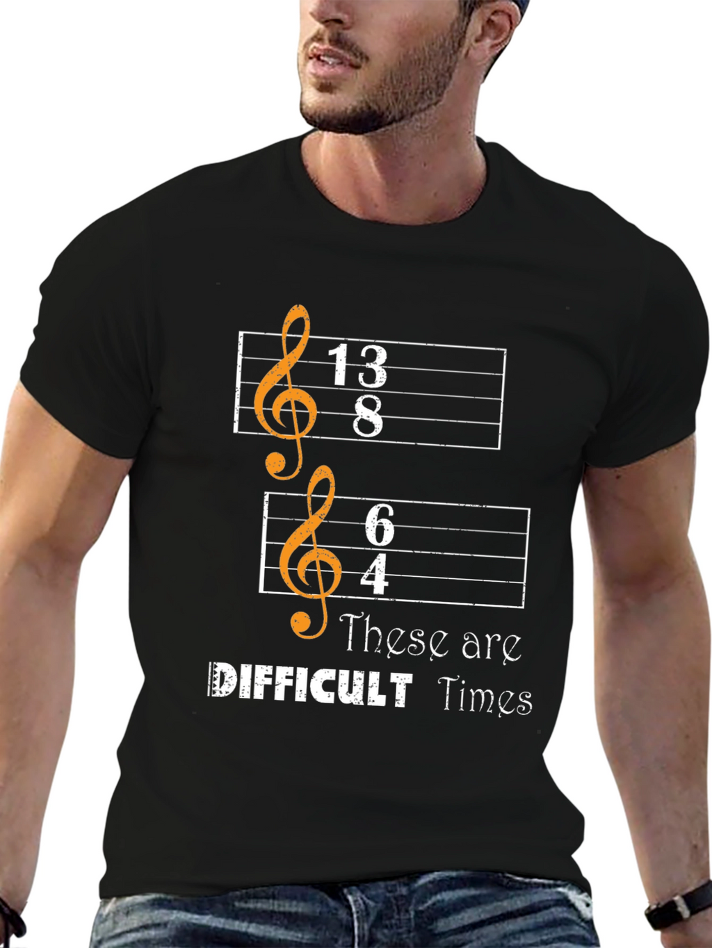 Difficult Times Music Pun T-Shirt