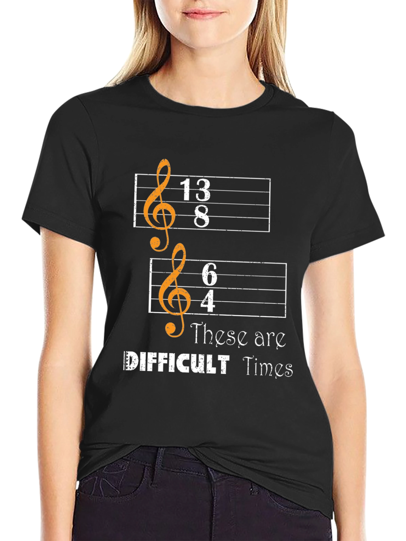 Difficult Times Music Pun T-Shirt