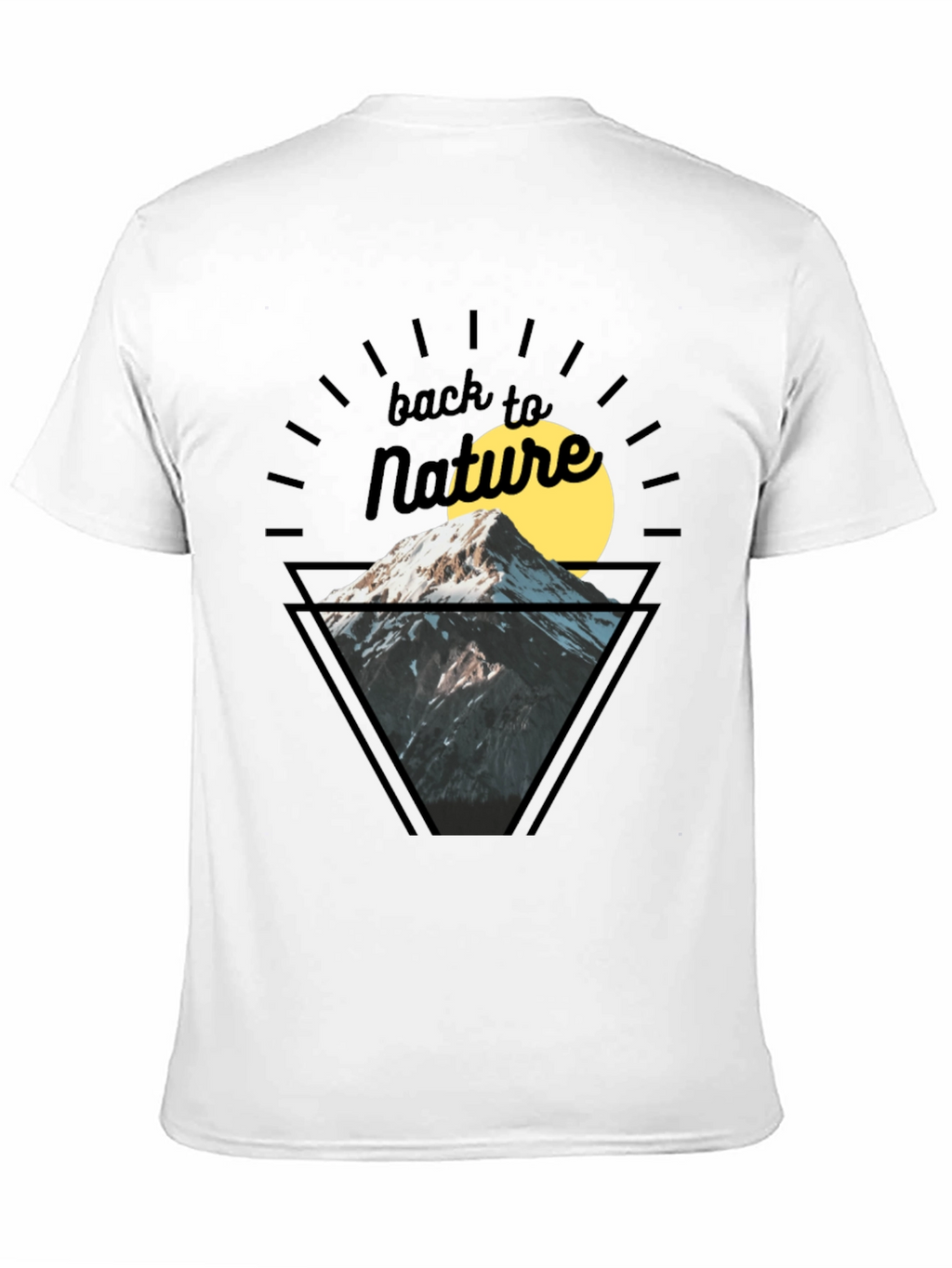 Back to Nature Mountain Graphic T-Shirt