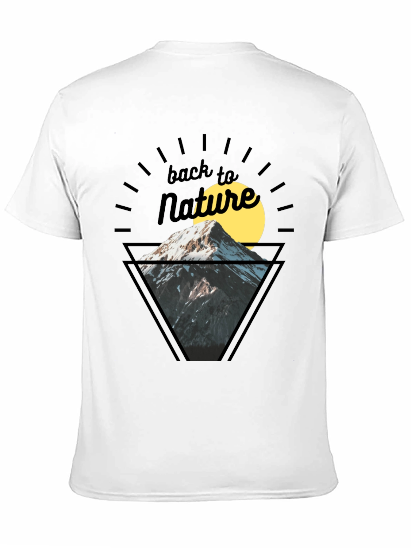 Back to Nature Mountain Graphic T-Shirt