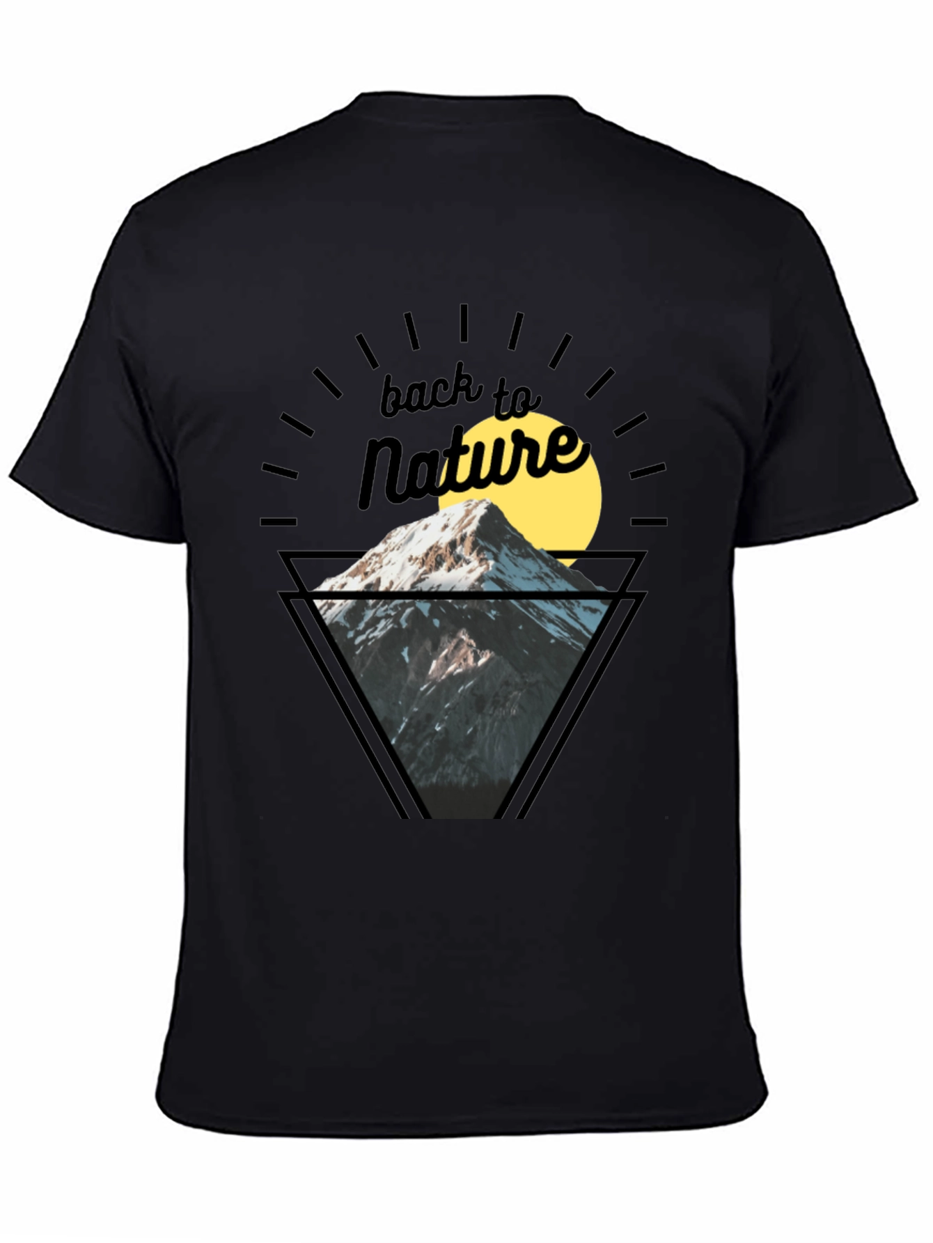 Back to Nature Mountain Graphic T-Shirt