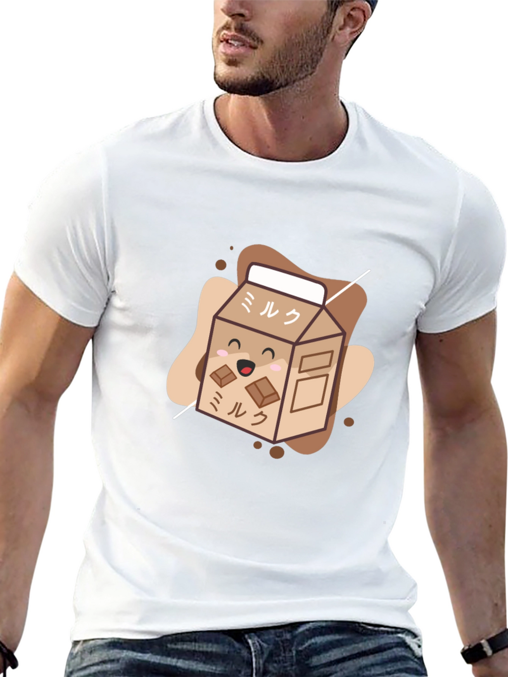 Kawaii Chocolate Milk Carton T-Shirt