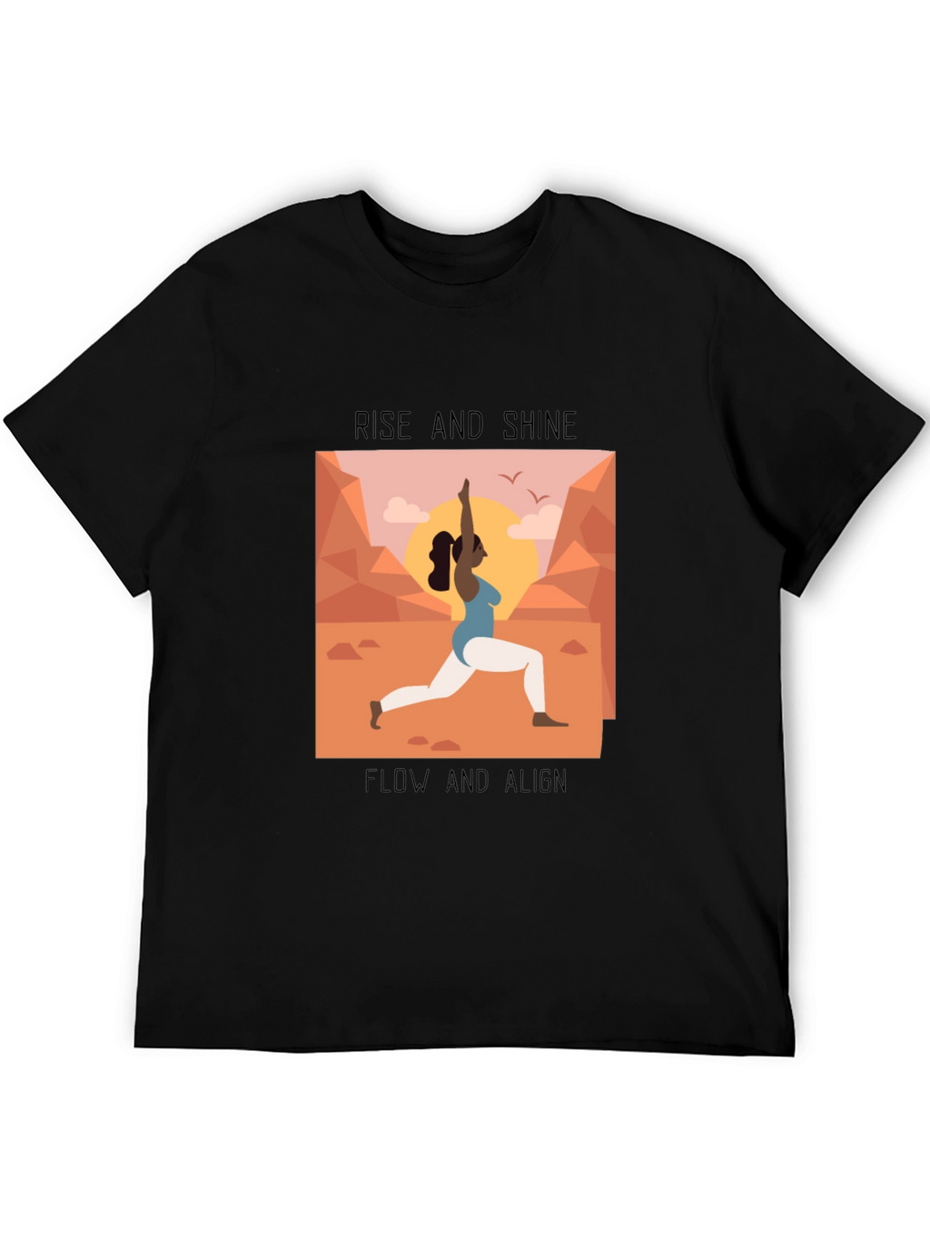 Yoga Graphic Tee - Rise and Shine