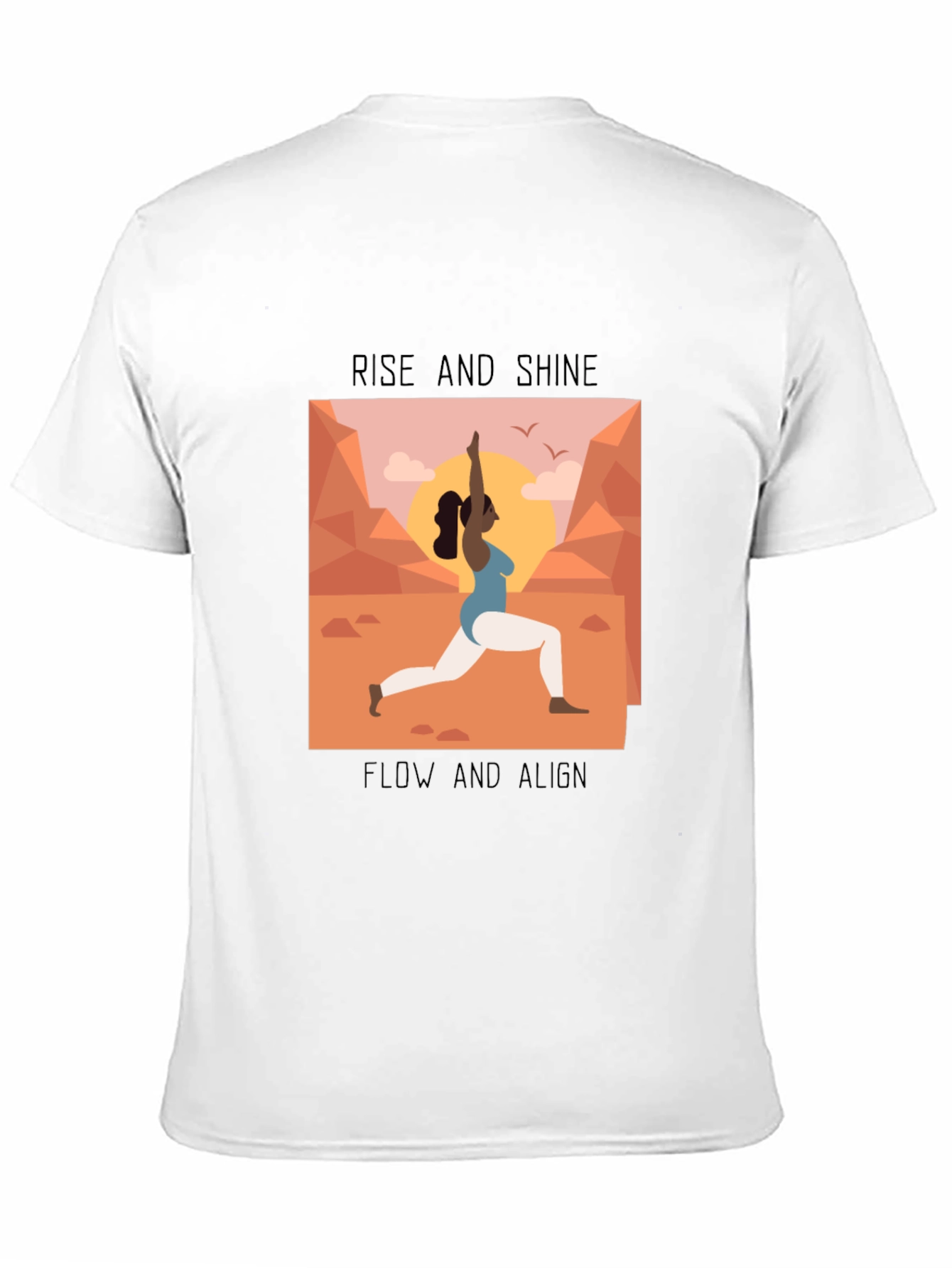 Yoga Graphic Tee - Rise and Shine