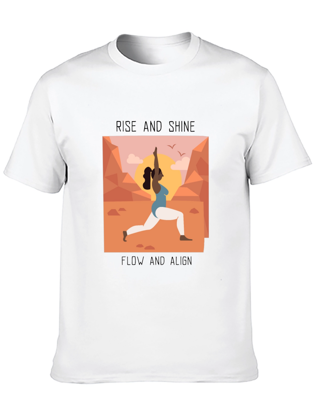 Yoga Graphic Tee - Rise and Shine