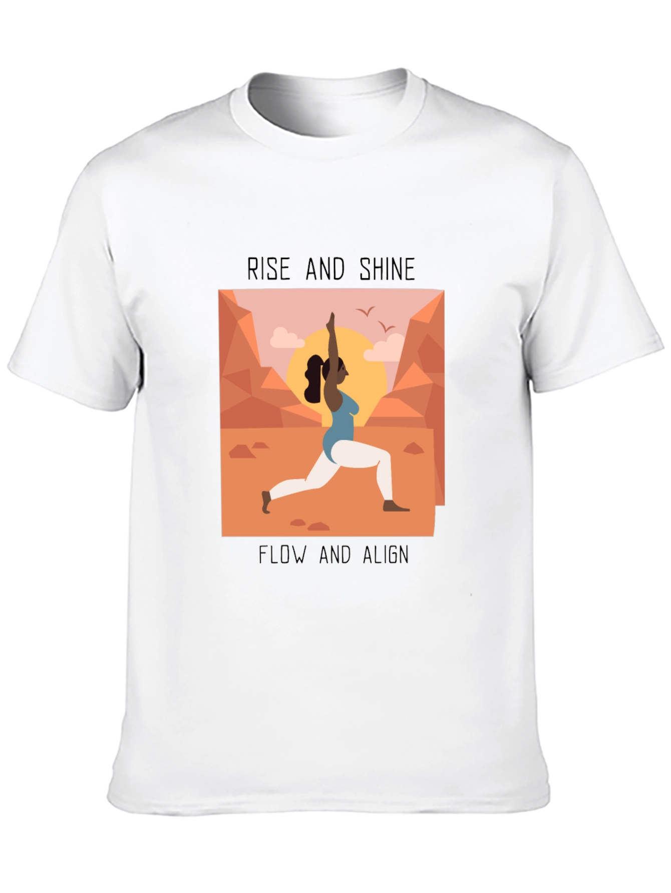 Yoga Graphic Tee - Rise and Shine
