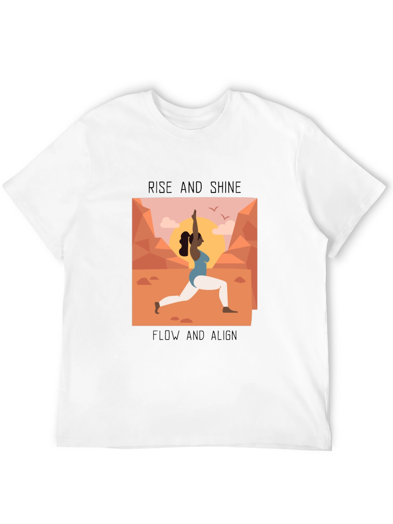 Yoga Graphic Tee - Rise and Shine