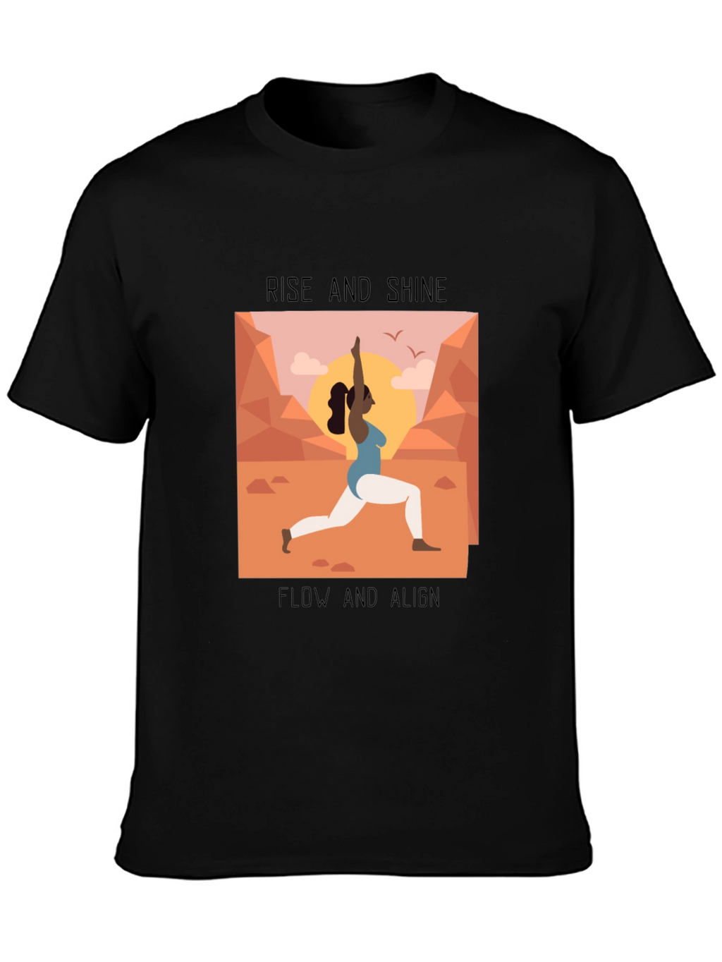Yoga Graphic Tee - Rise and Shine
