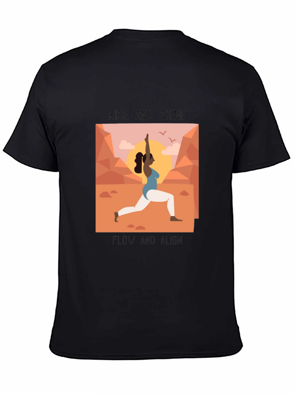Yoga Graphic Tee - Rise and Shine