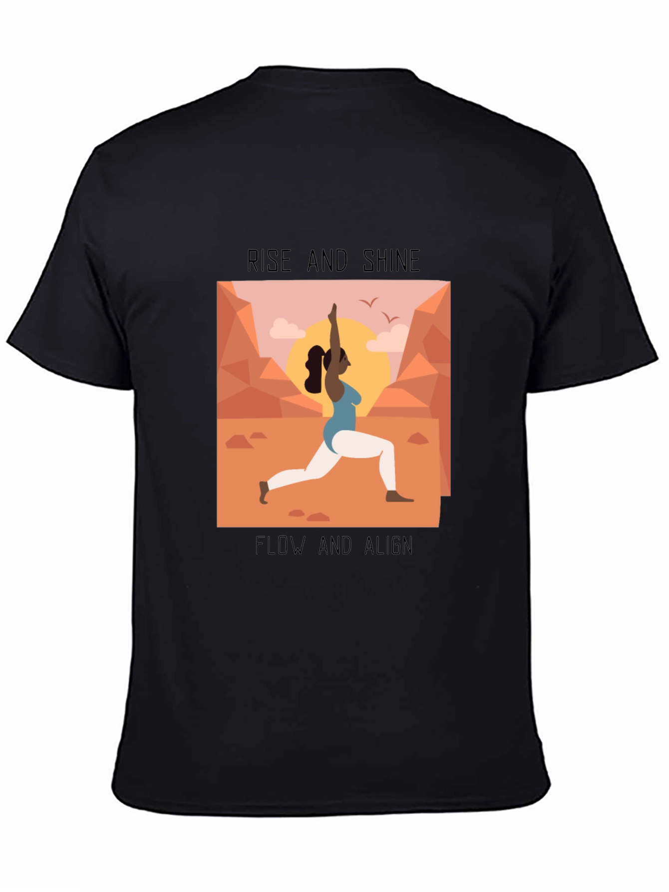 Yoga Graphic Tee - Rise and Shine