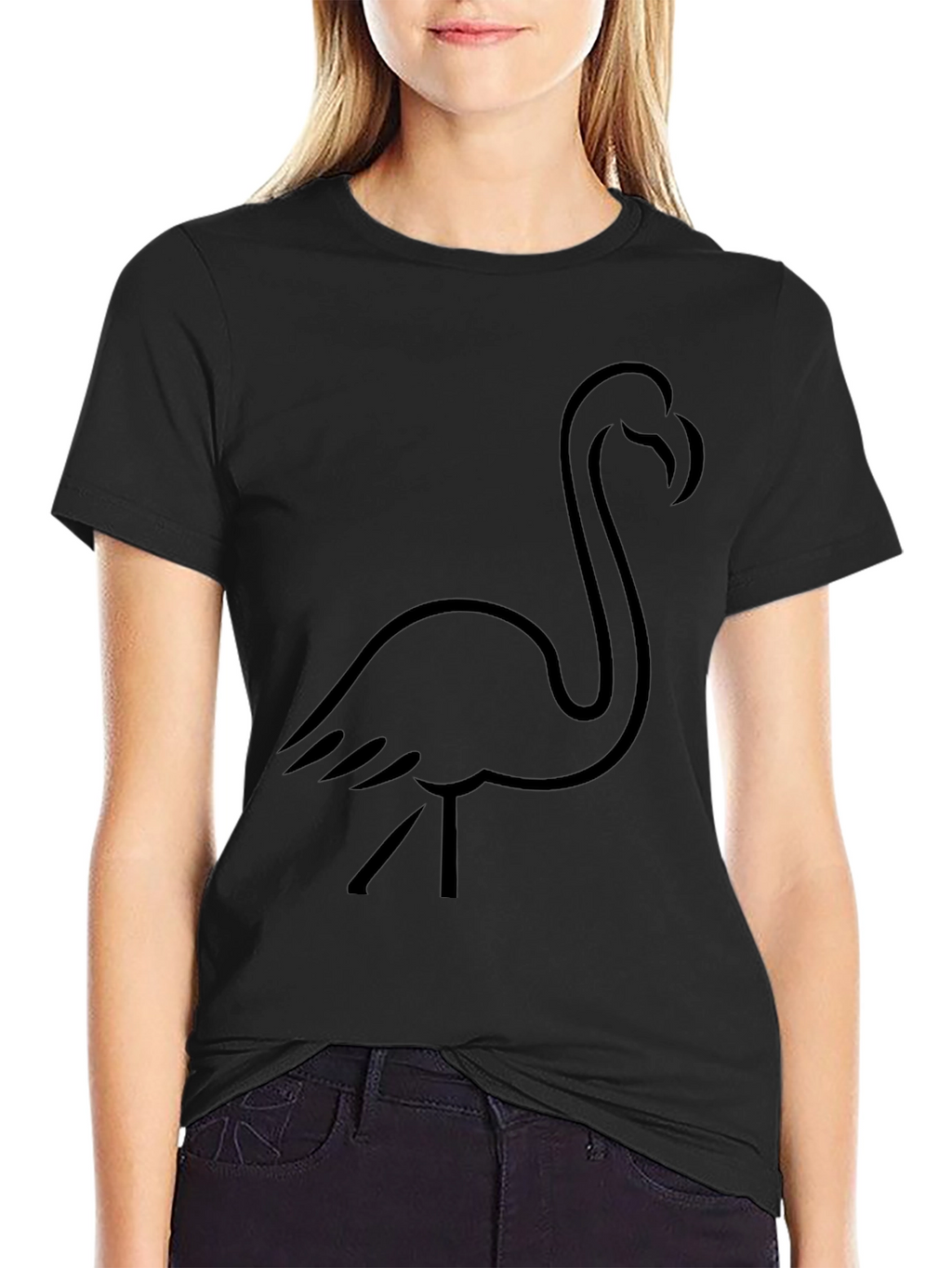 Black Flamingo Graphic Tee - Mens
