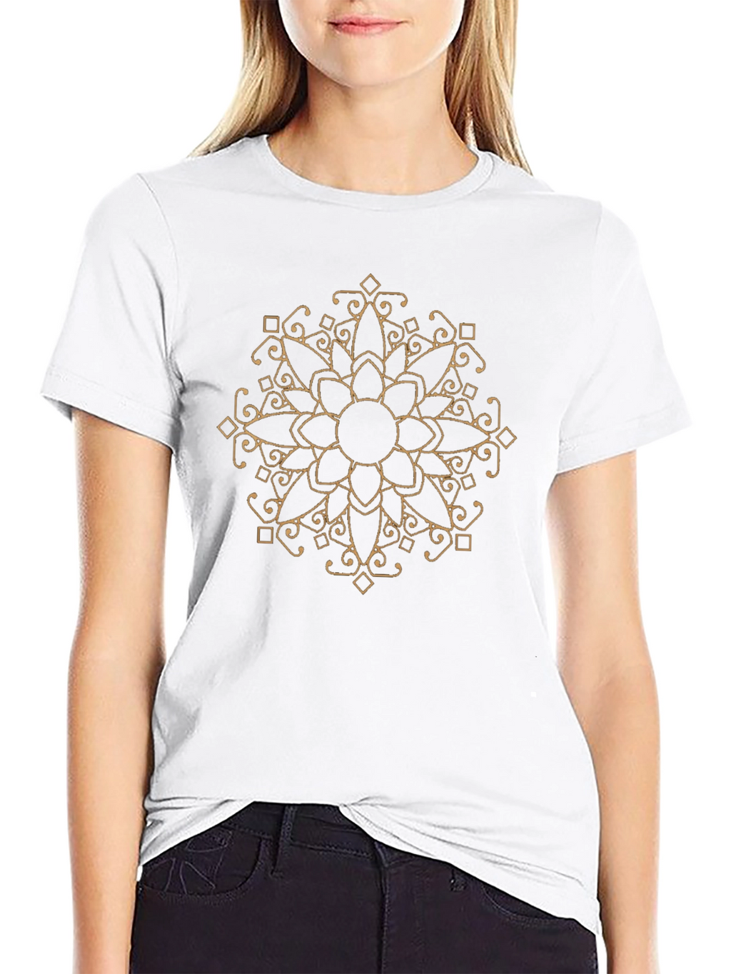 Geometric Mandala Graphic T-Shirt - Stylish & Comfortable