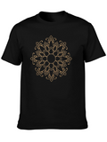 Geometric Mandala Graphic T-Shirt - Stylish & Comfortable