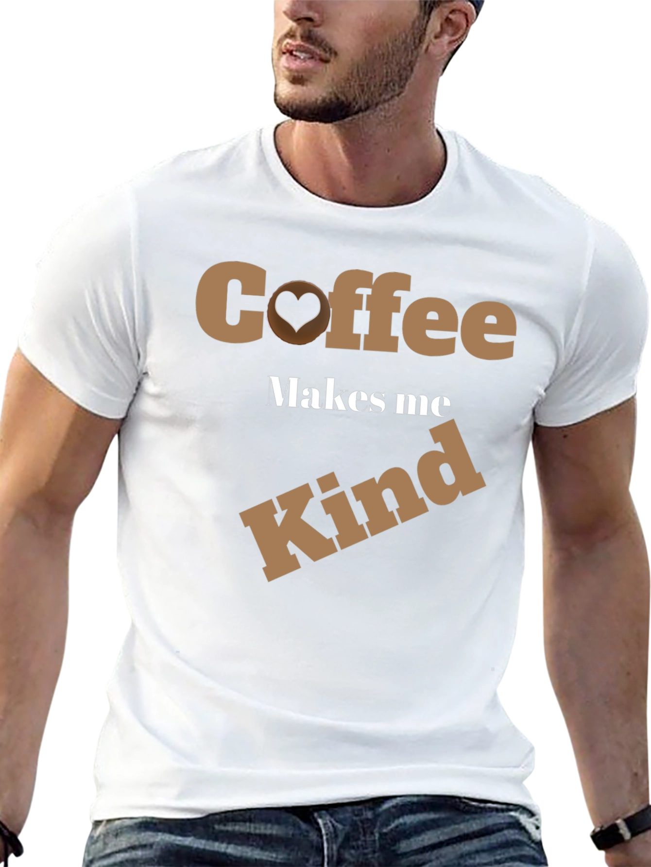Coffee Makes Me Kind Graphic T-Shirt