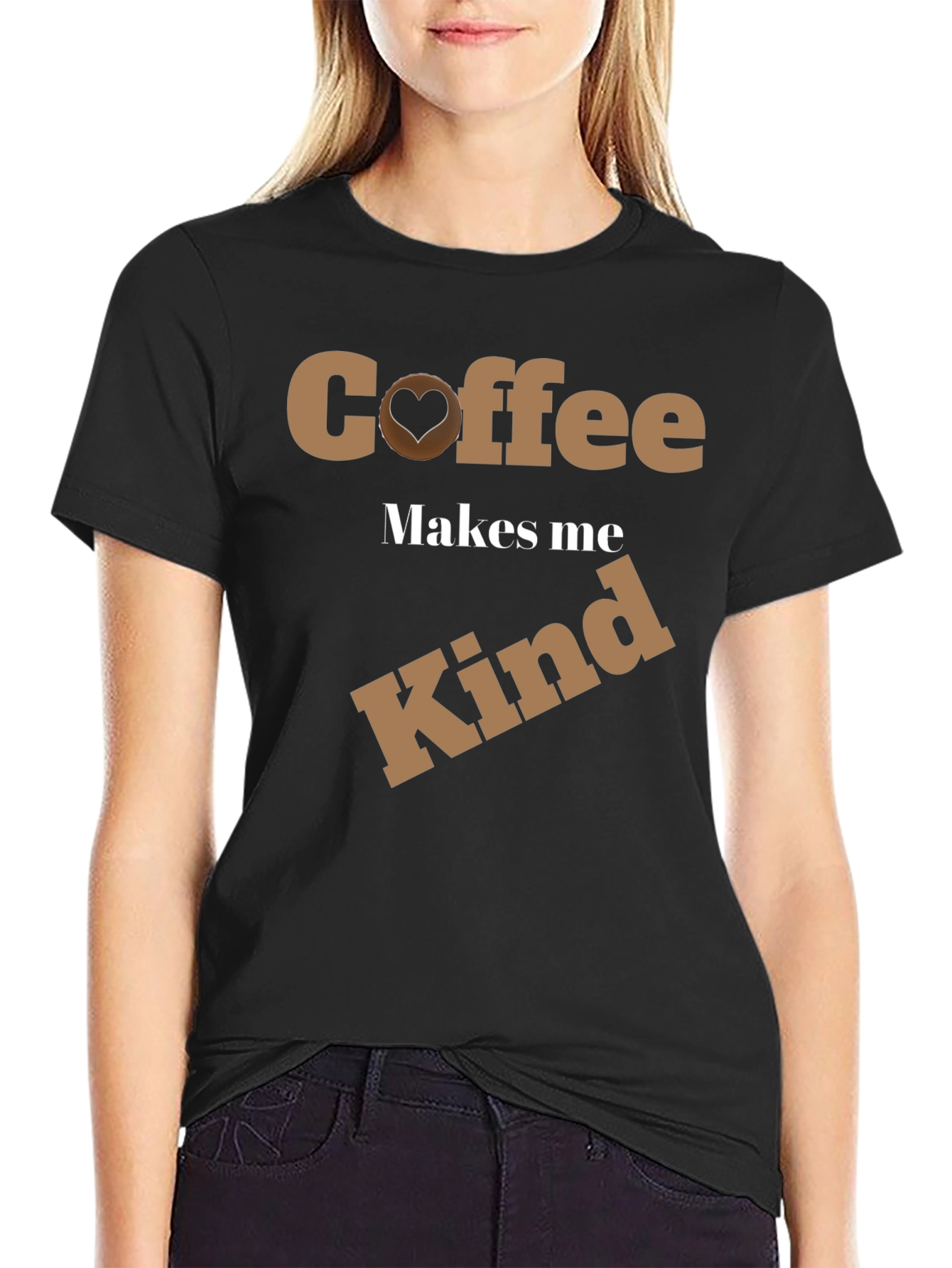 Coffee Makes Me Kind Graphic T-Shirt