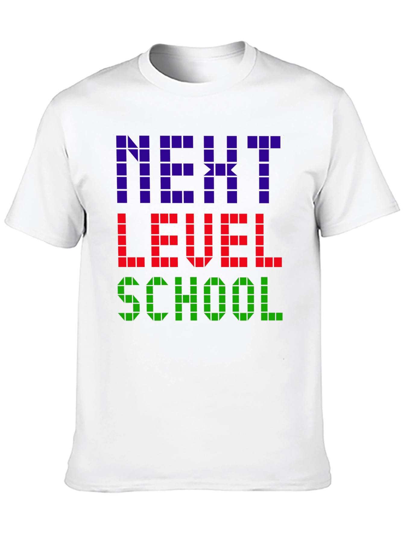 Next Level School T-Shirt - Gamer Pixel Style