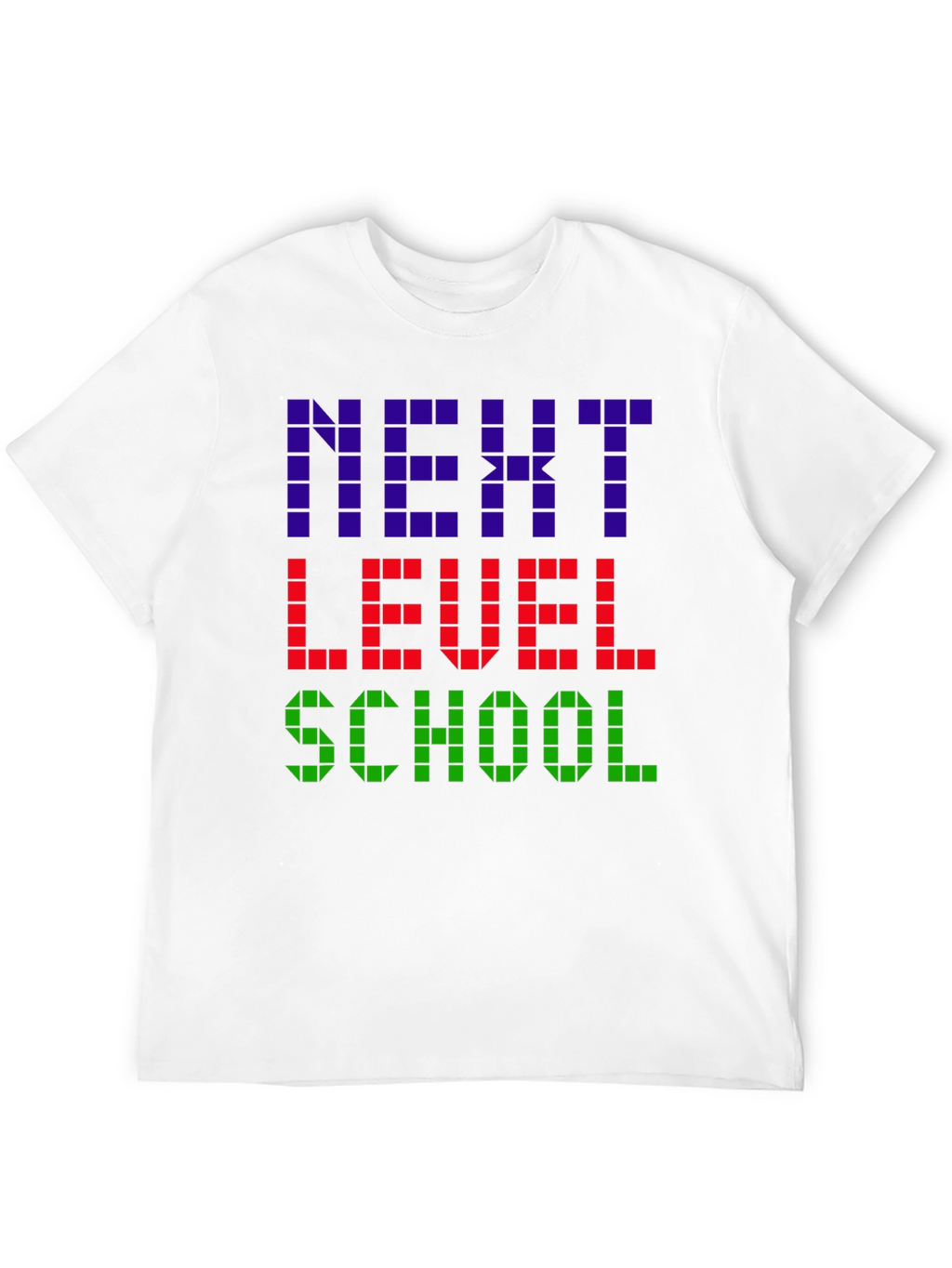Next Level School T-Shirt - Gamer Pixel Style