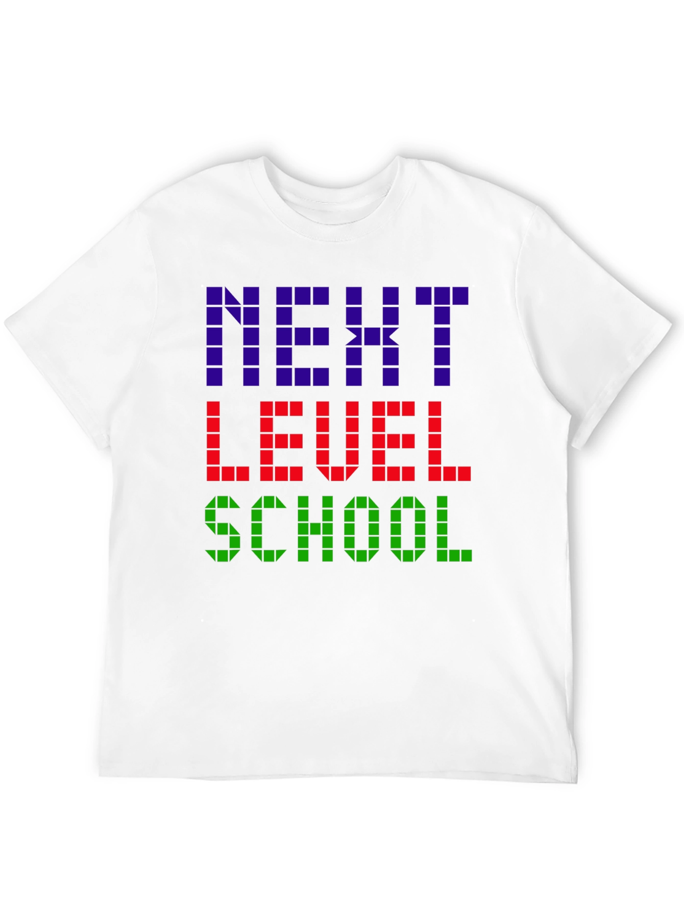 Next Level School T-Shirt - Gamer Pixel Style