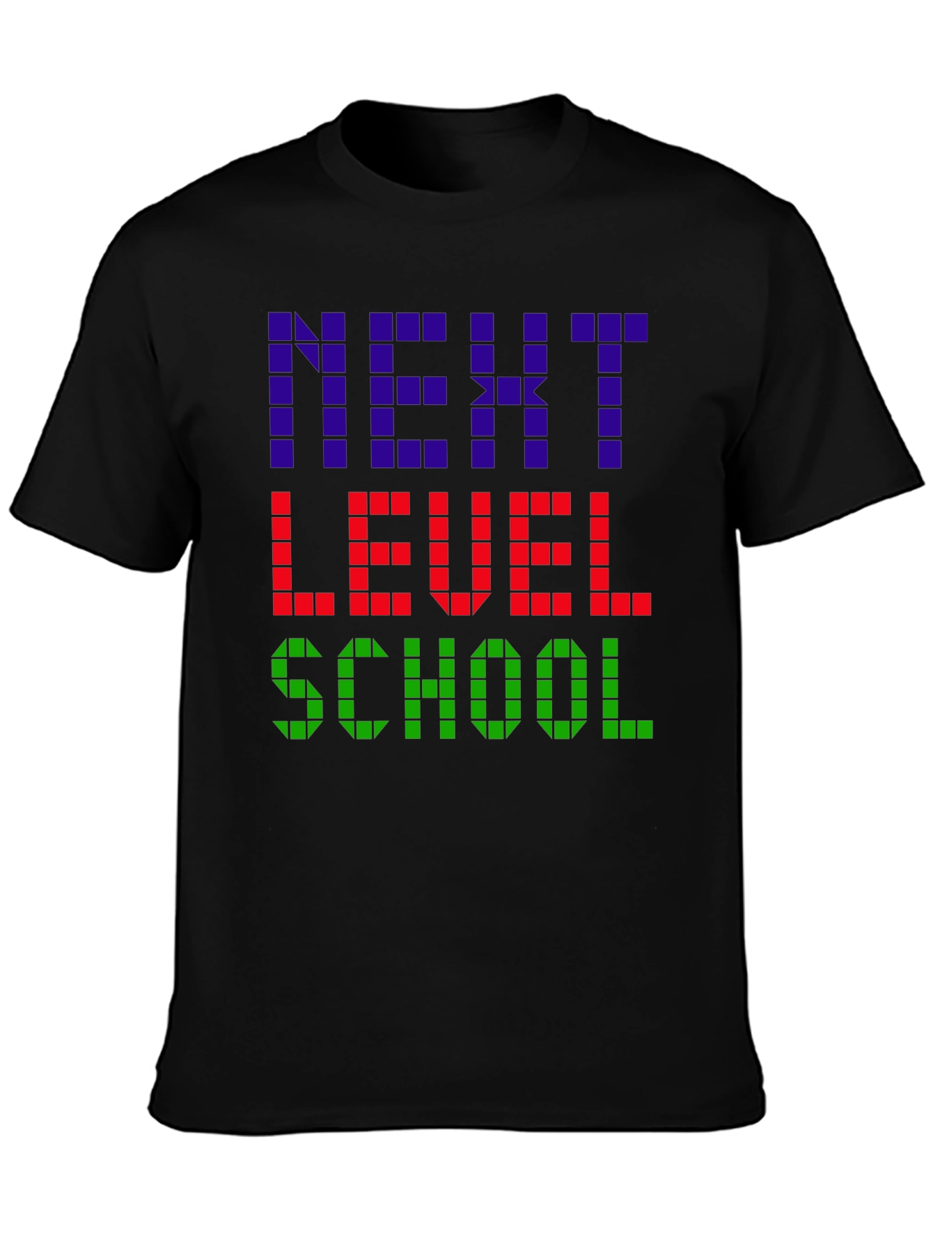 Next Level School T-Shirt - Gamer Pixel Style