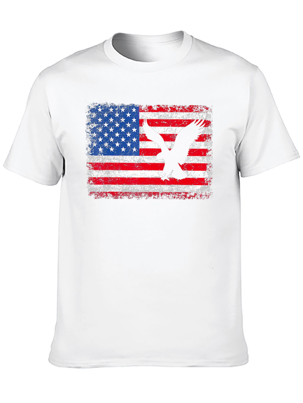 American Flag Eagle Graphic Tee - Patriotic Style