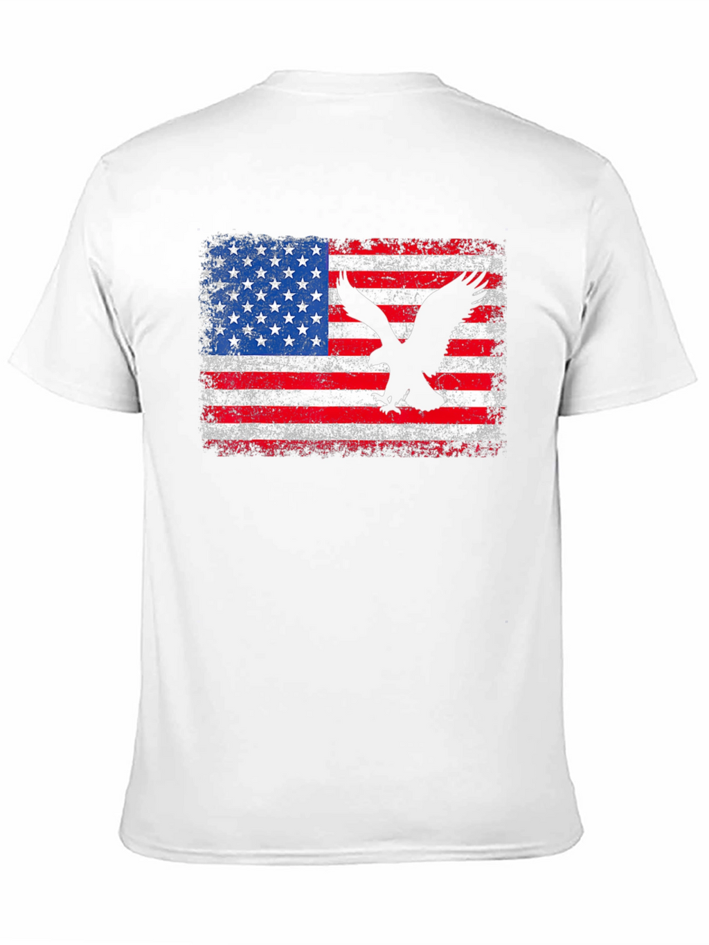 American Flag Eagle Graphic Tee - Patriotic Style