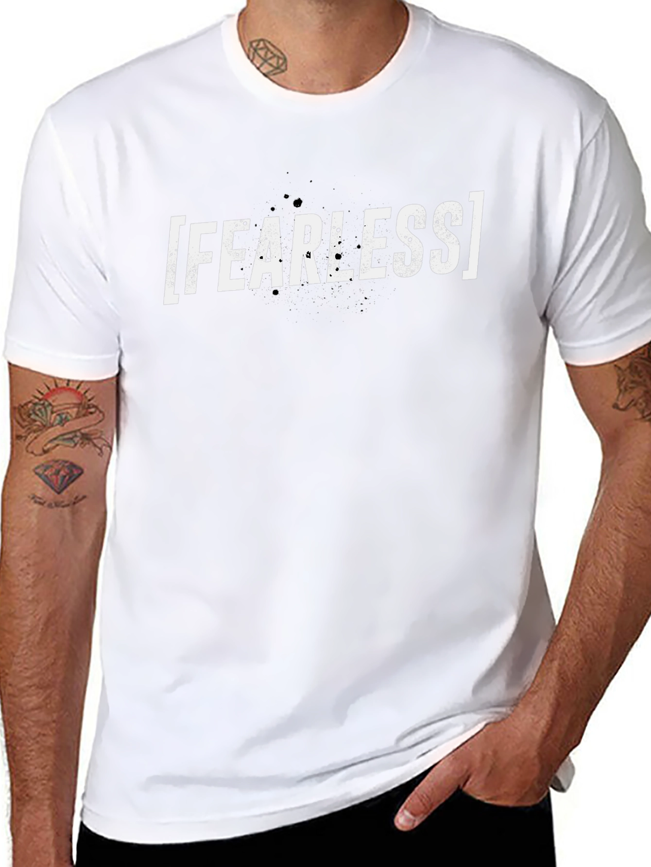 Fearless Graphic Tee - Bold Black T-Shirt