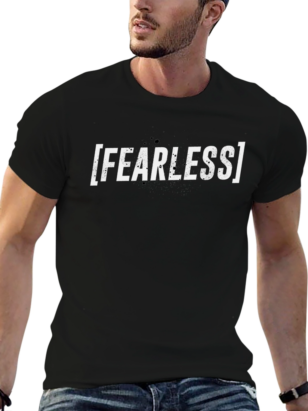 Fearless Graphic Tee - Bold Black T-Shirt