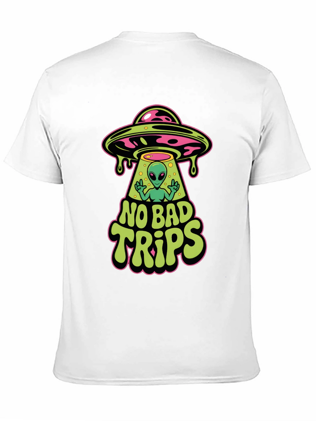No Bad Trips Alien Graphic T-Shirt