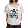 Made in 1975 – 50 Years of Sunshine Mixed with a Little Hurricane Women's Graphic T-Shirt(z1075)
