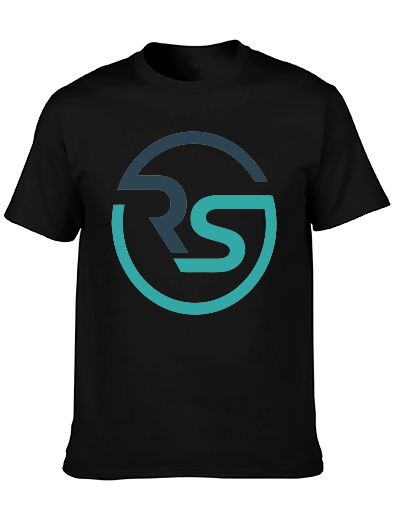 RS Graphic Tee - Stylish Mens Black T-Shirt