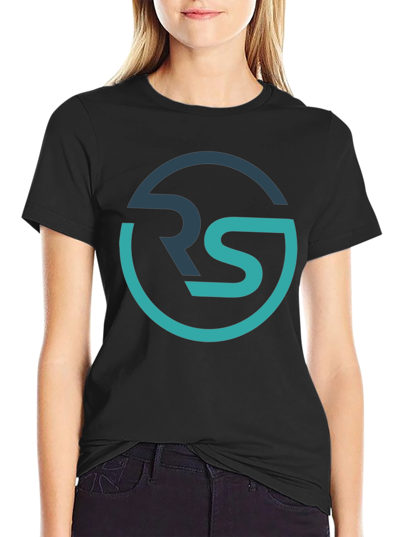 RS Graphic Tee - Stylish Mens Black T-Shirt