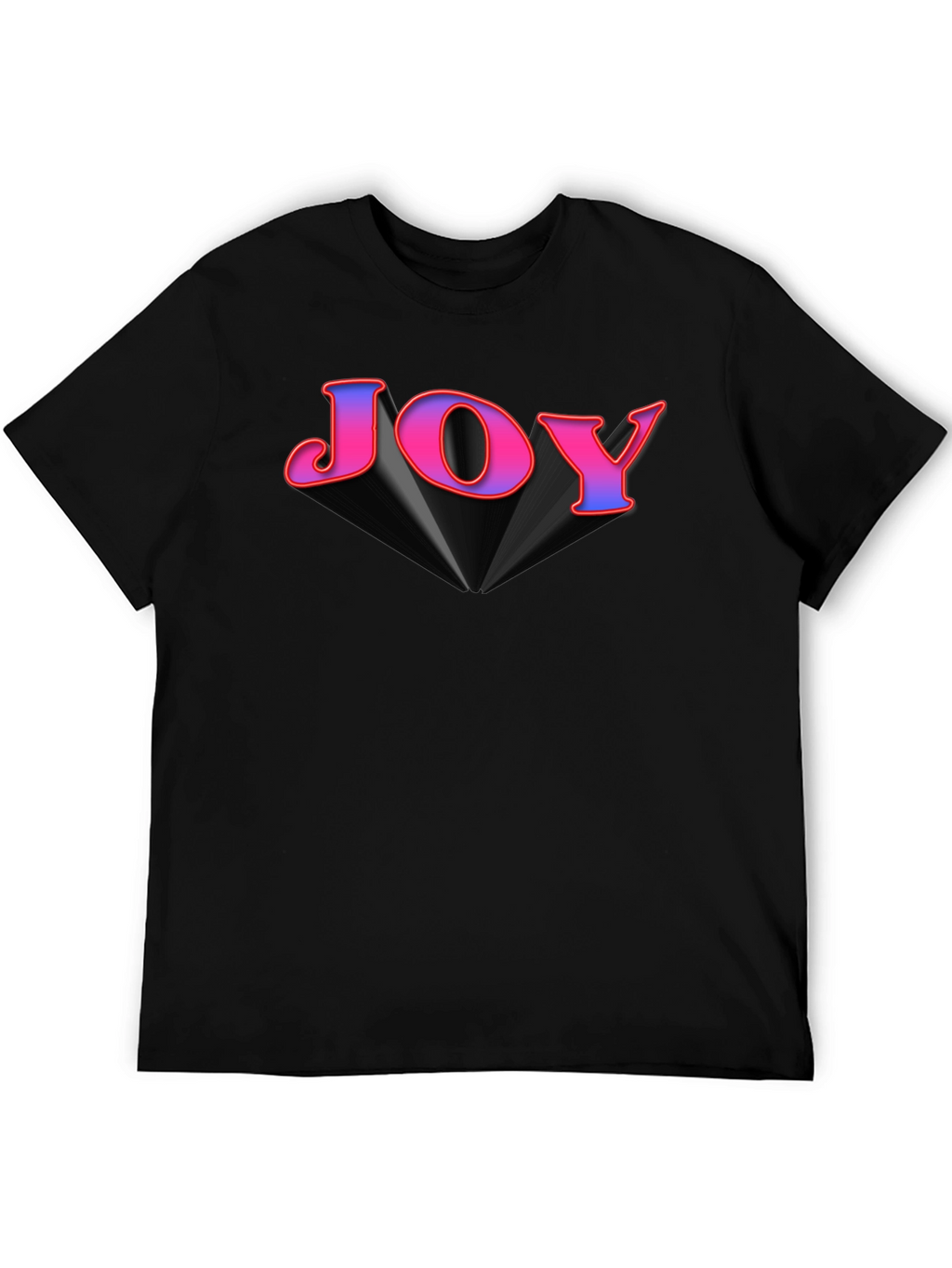Joy Graphic Tee - Black Cotton Blend