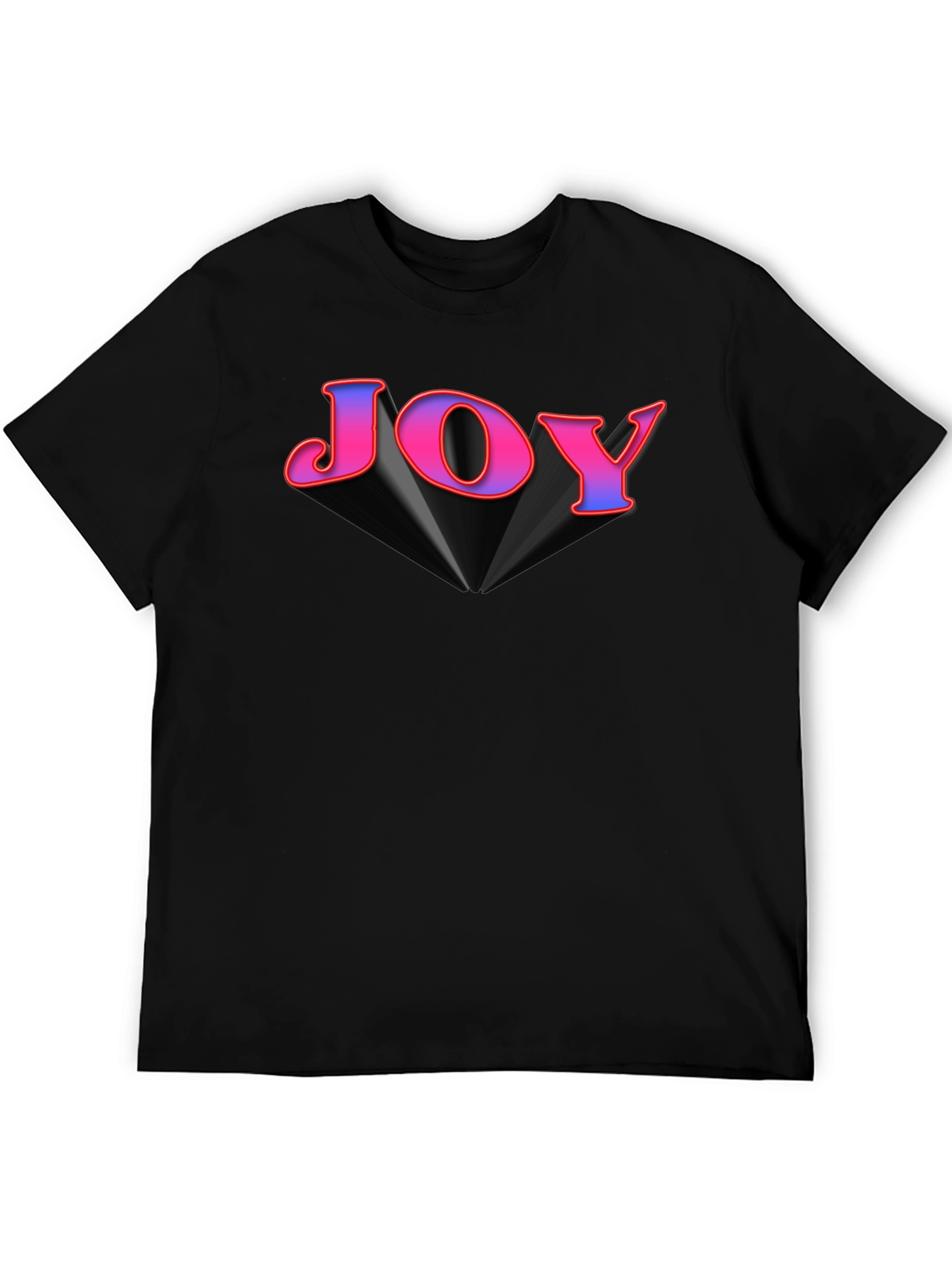 Joy Graphic Tee - Black Cotton Blend