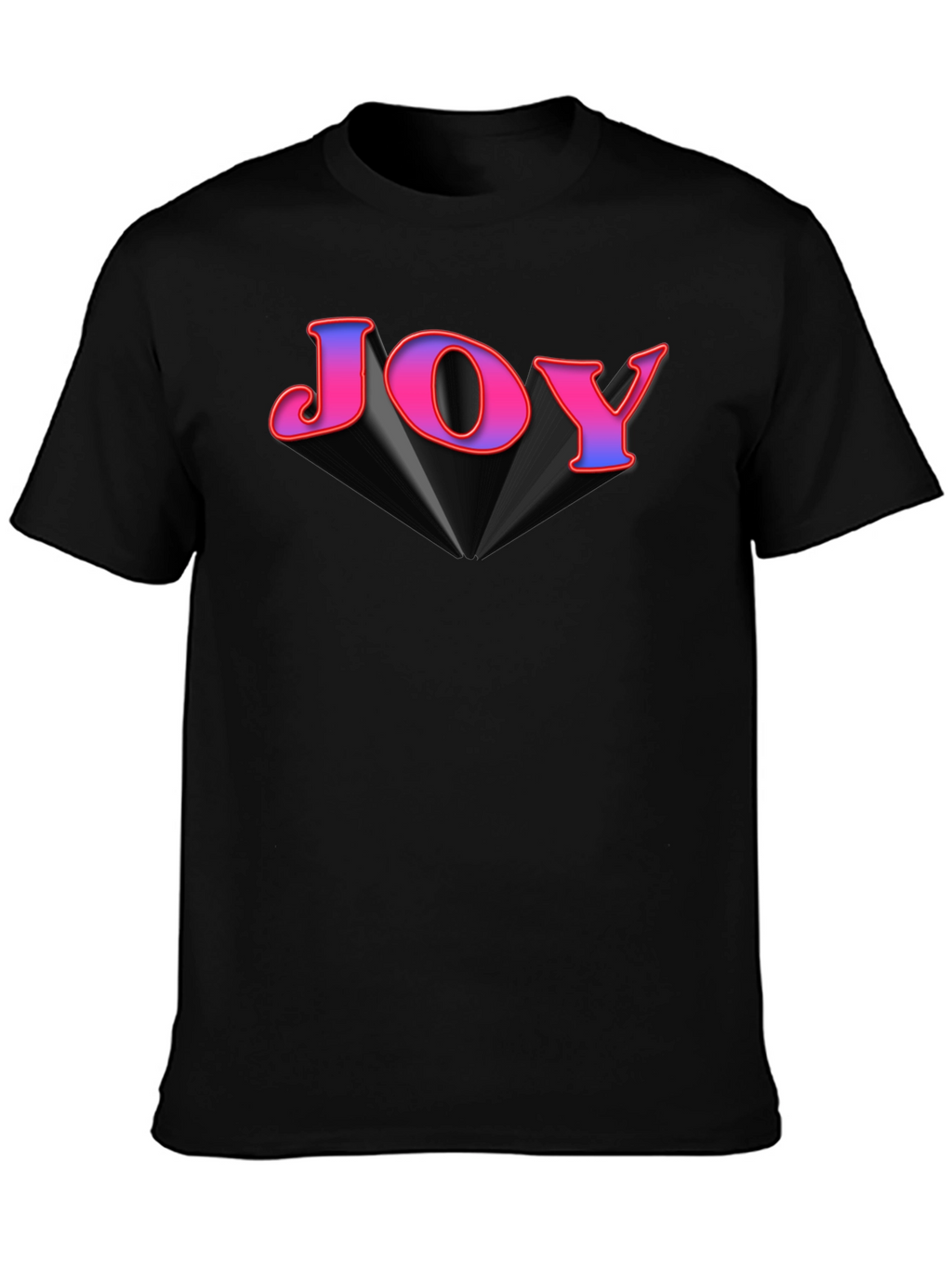 Joy Graphic Tee - Black Cotton Blend