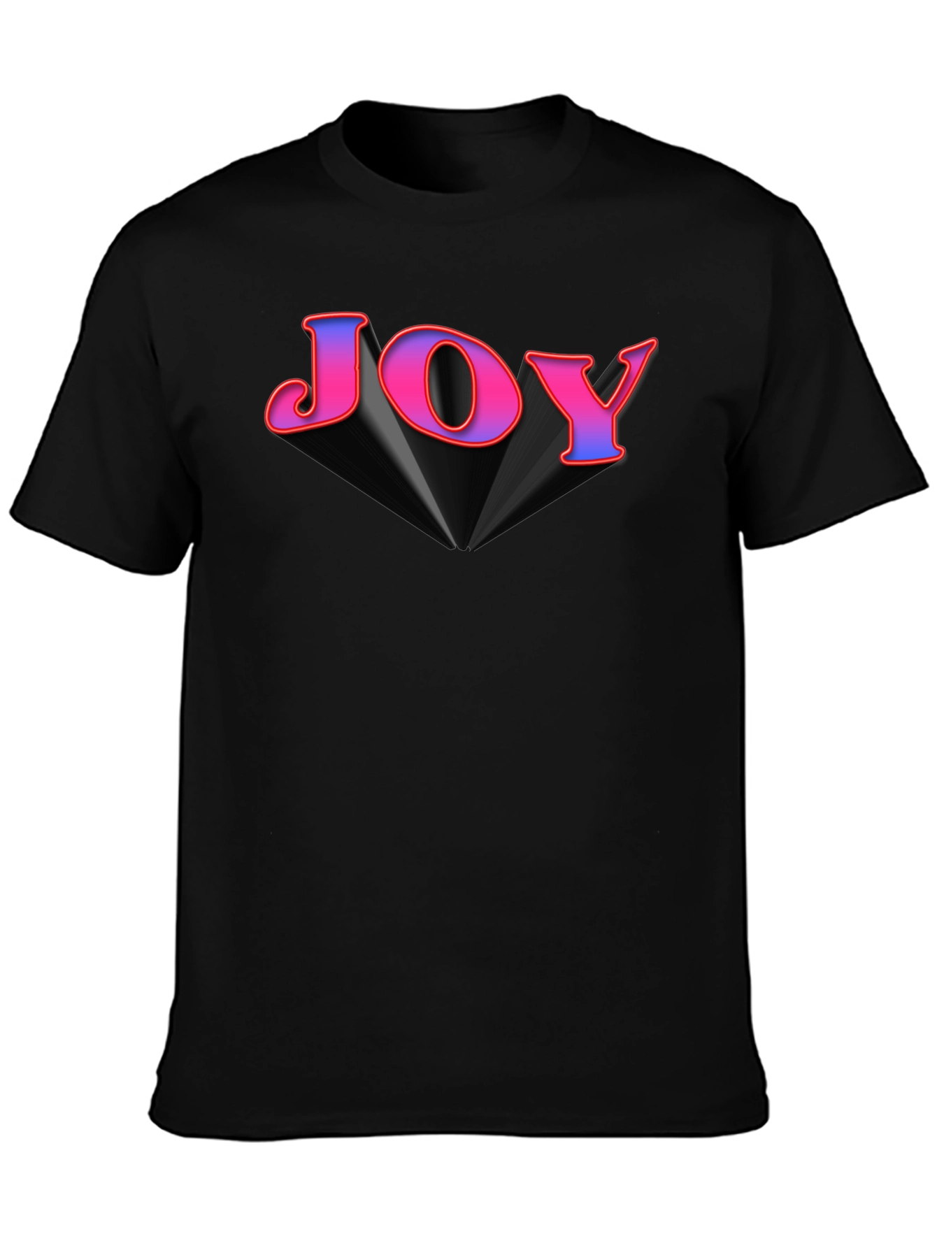 Joy Graphic Tee - Black Cotton Blend