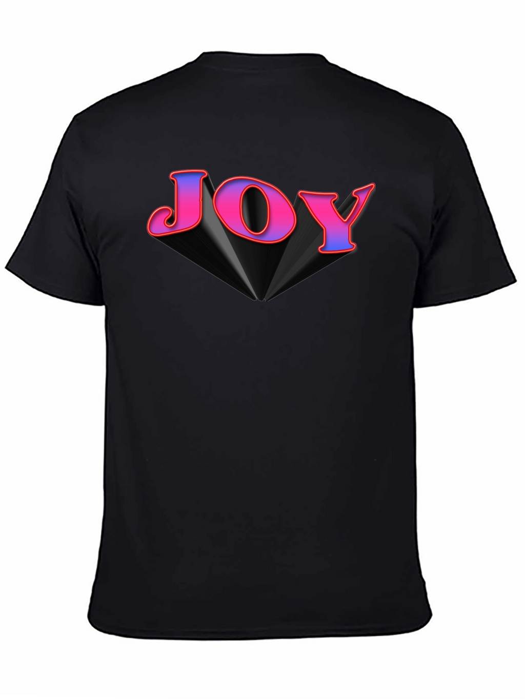 Joy Graphic Tee - Black Cotton Blend