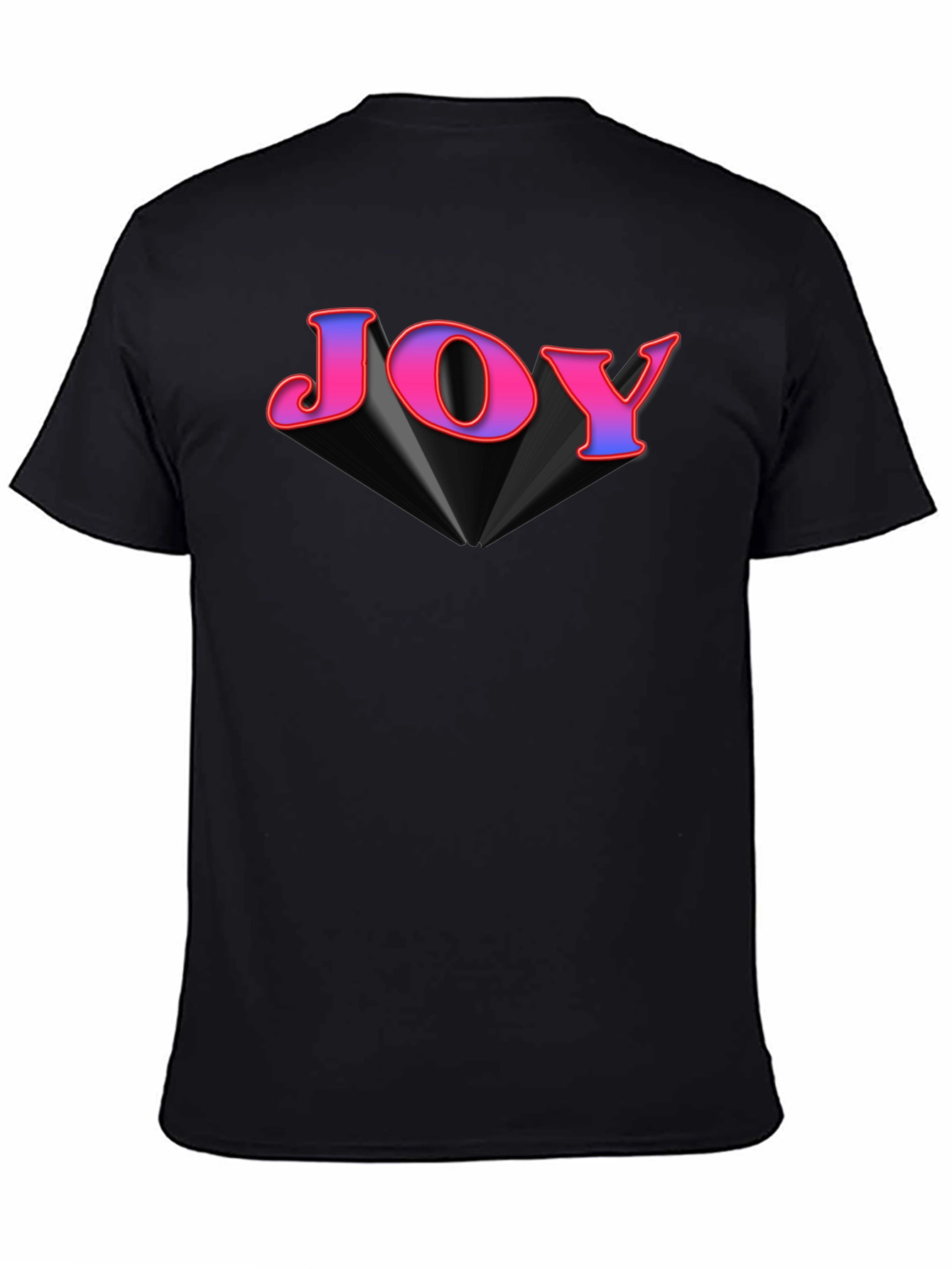 Joy Graphic Tee - Black Cotton Blend