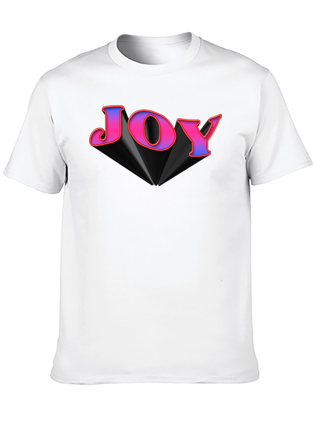 Joy Graphic Tee - Black Cotton Blend
