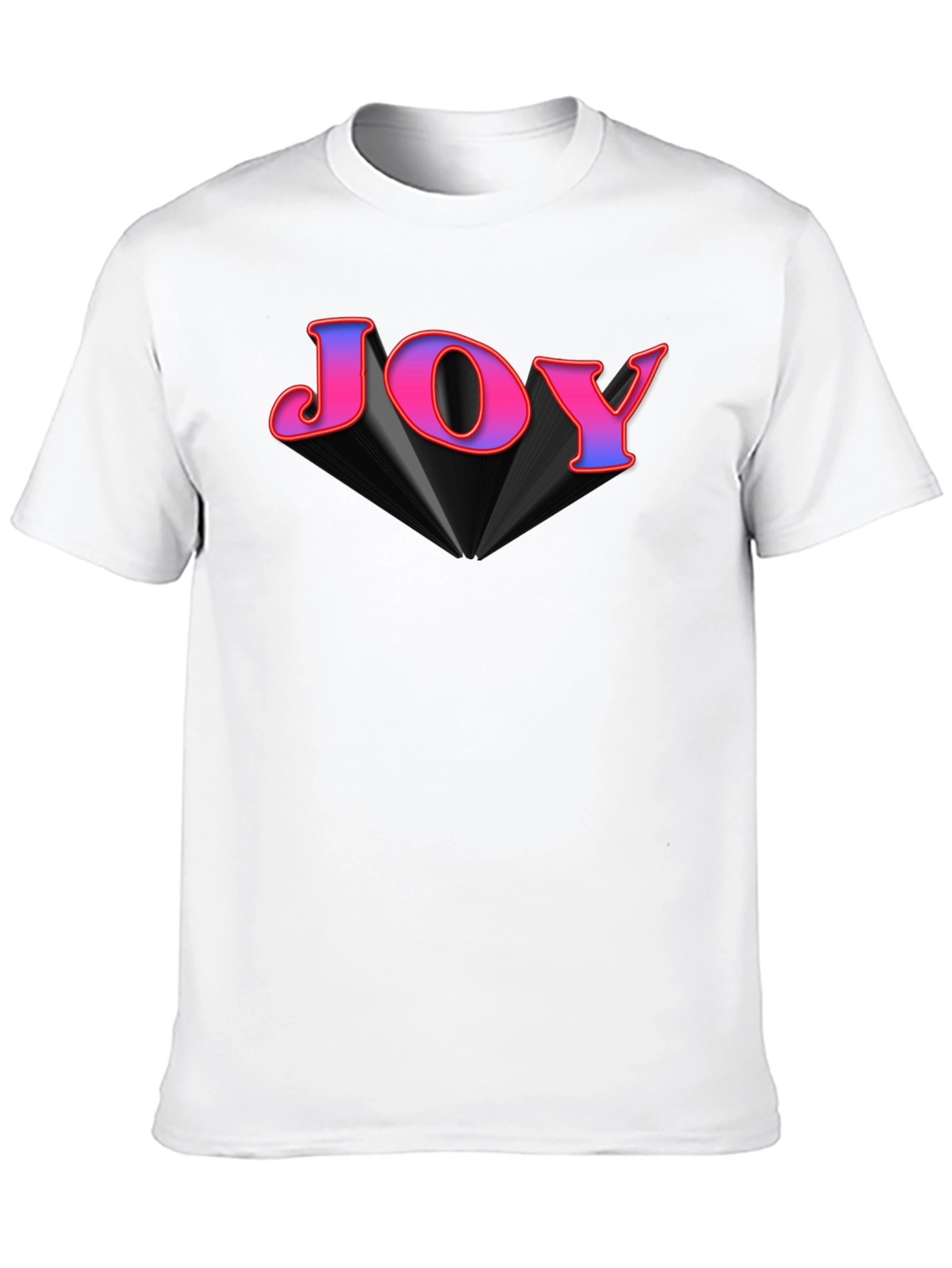 Joy Graphic Tee - Black Cotton Blend