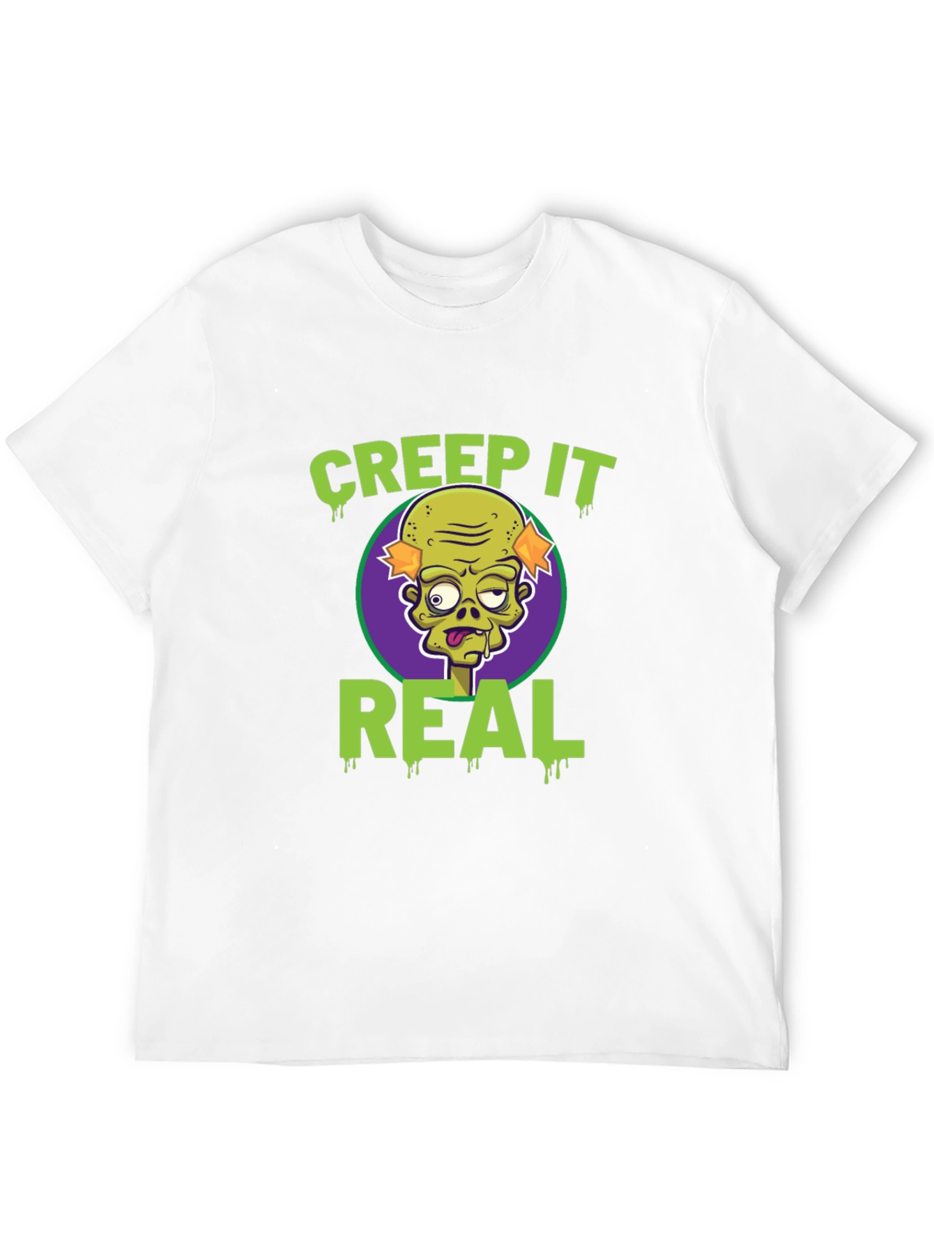 Creep It Real Zombie Graphic Tee - Halloween Fun