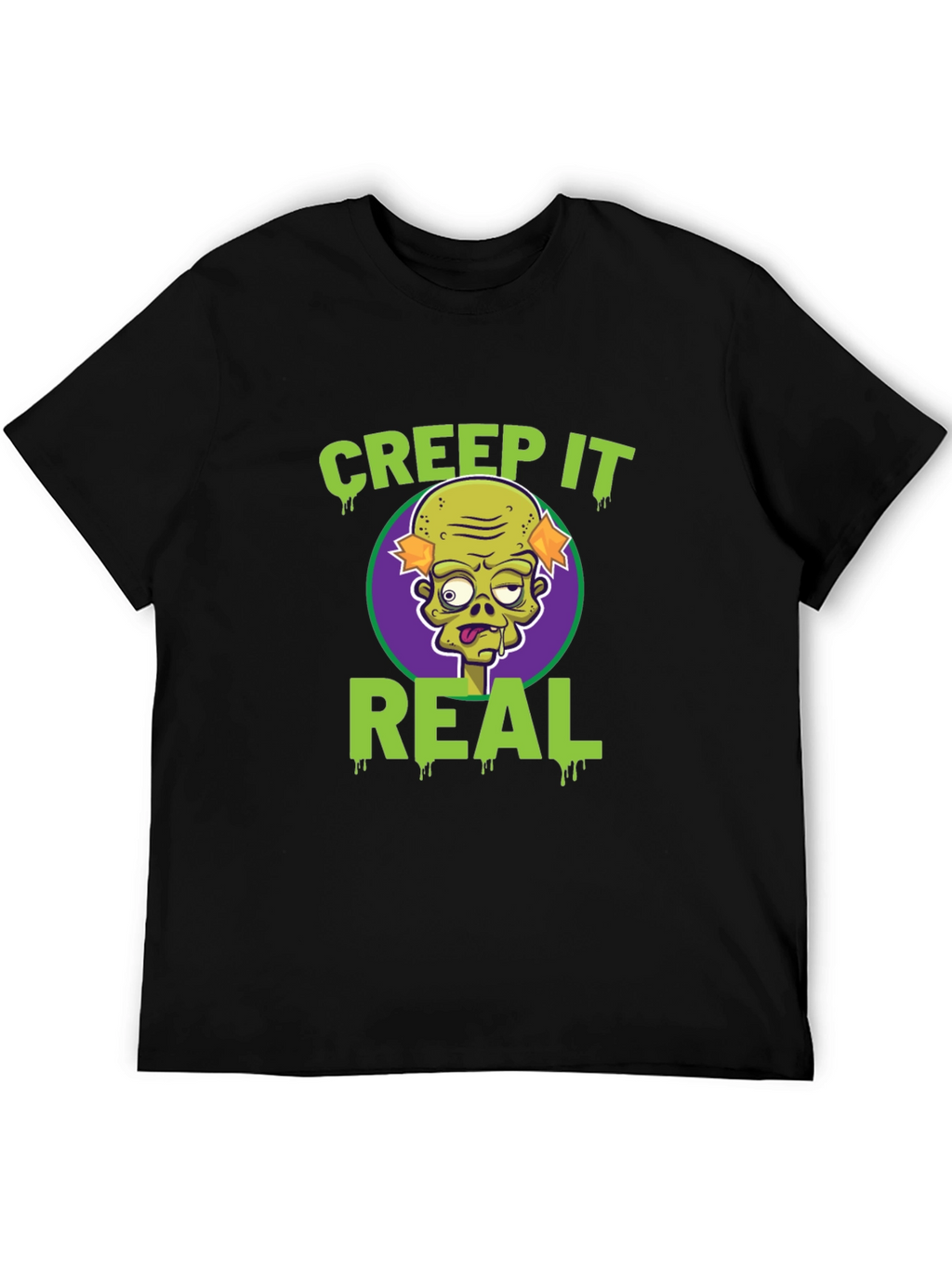 Creep It Real Zombie Graphic Tee - Halloween Fun