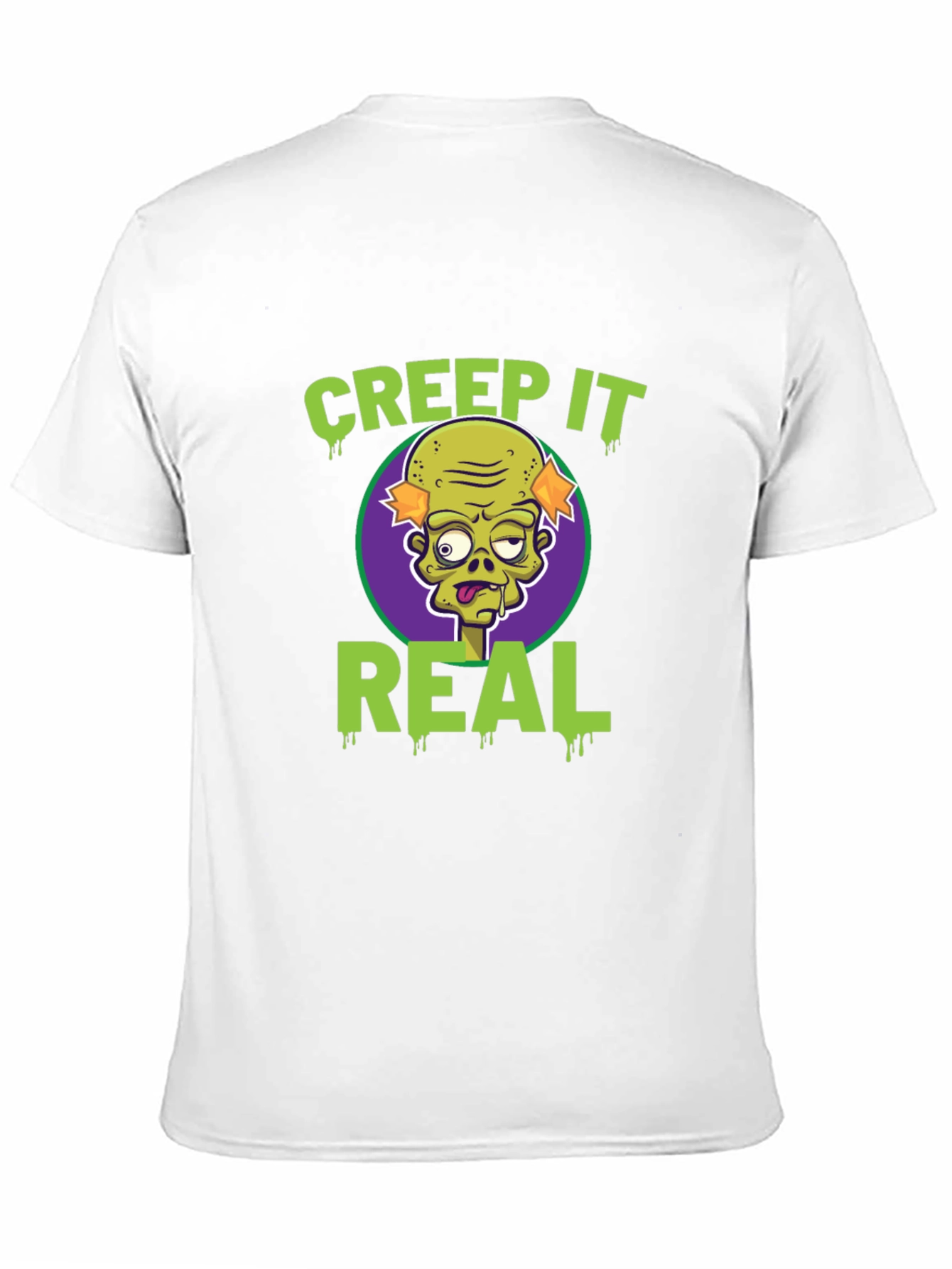 Creep It Real Zombie Graphic Tee - Halloween Fun