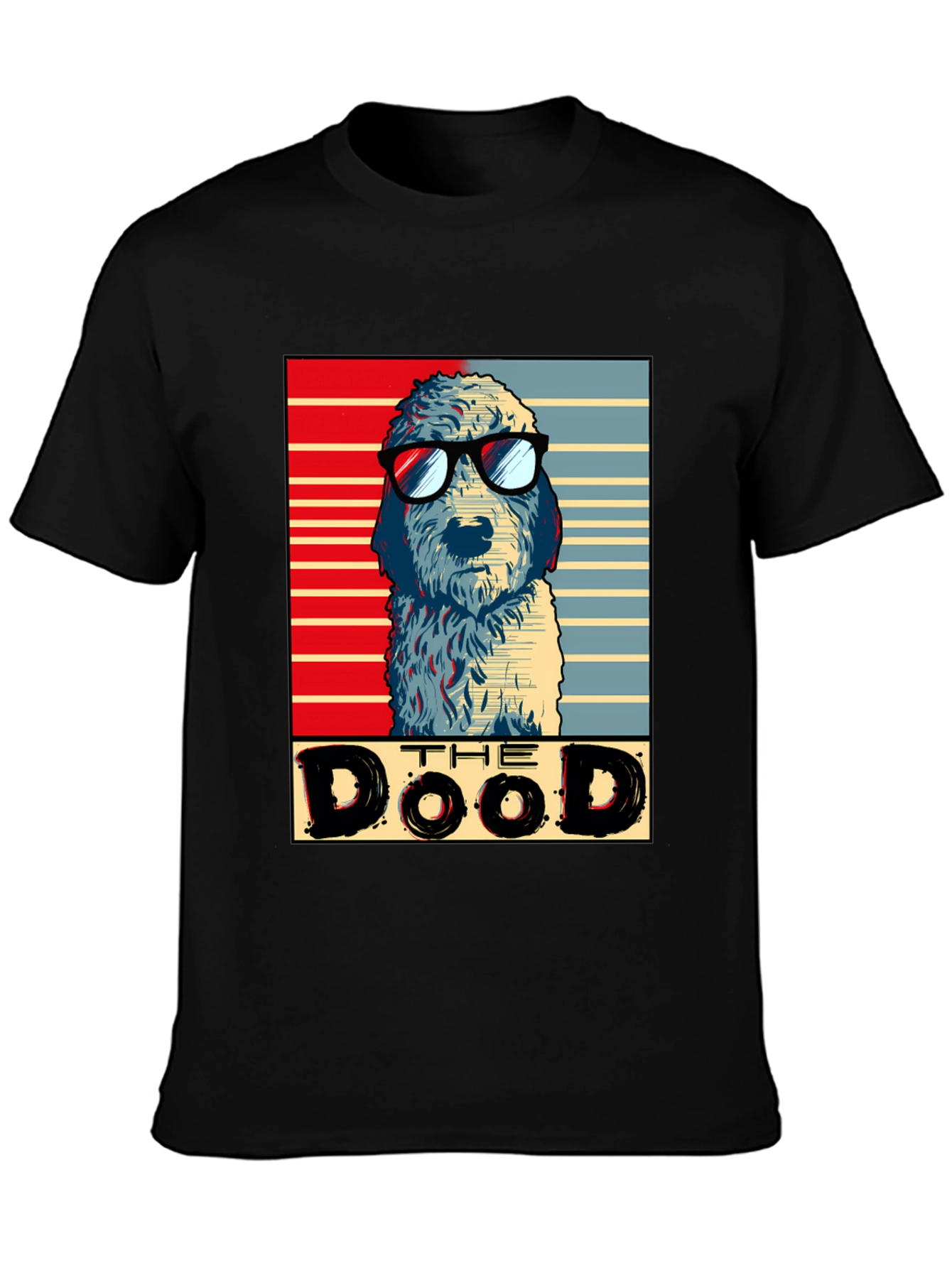 The Dood T-Shirt - Dog with Glasses Cool Graphic Tee