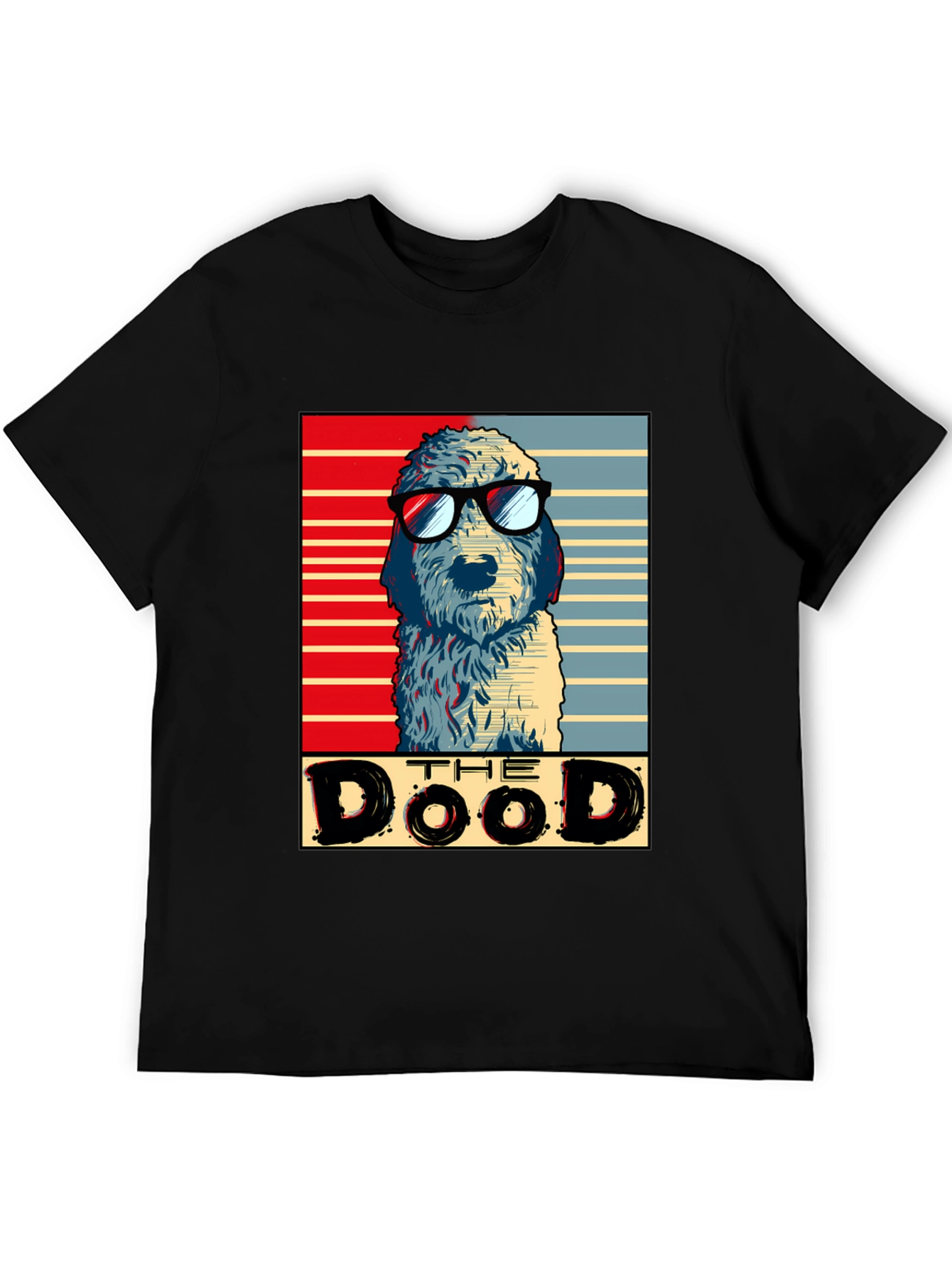 The Dood T-Shirt - Dog with Glasses Cool Graphic Tee