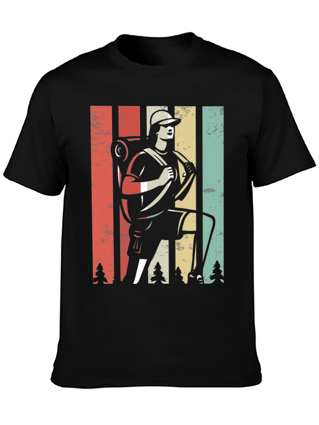 Retro Hiker Graphic Tee - Adventure Ready!